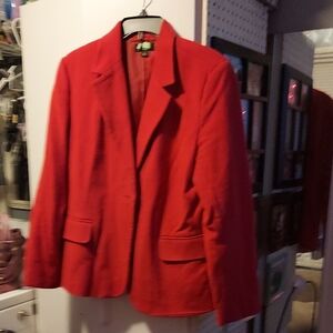 Chic Red Women's Blazer